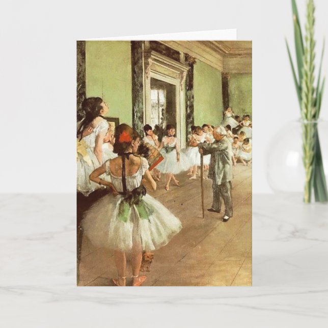 Cartão de Saudação de Classe de Dança (Frente)