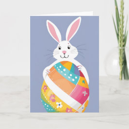 Cartão de Saudação de Coelho da Páscoa