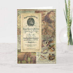 Cartão de Saudação de Colagem da Royal Geographic