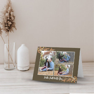 Cartão de Saudação de Colagem de Fotografias Elega