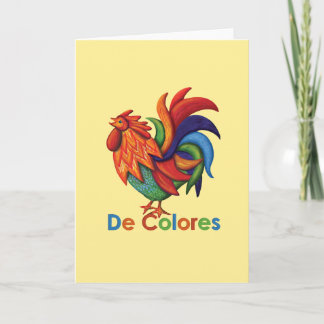 Cartão de Saudação De Colores com Letras e Envelop