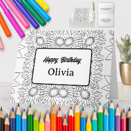 Cartão de Saudação de Colorir Personalizado (33)