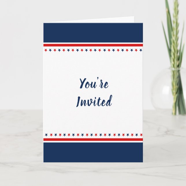 Cartão de Saudação de Convite Dobrado 5x7 (Frente)