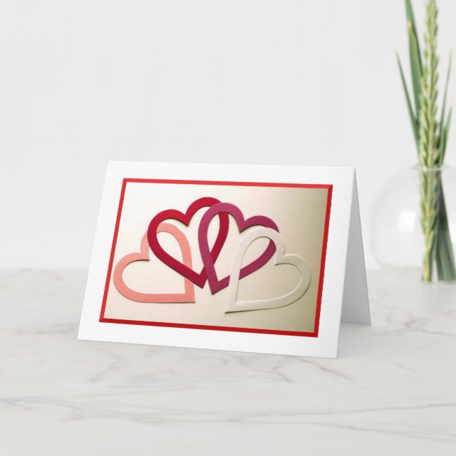 Cartão de Saudação de Coração (Frente)