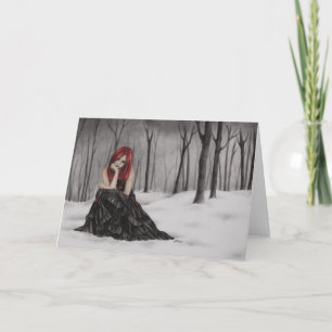 Cartão de Saudação de Coração Congelado