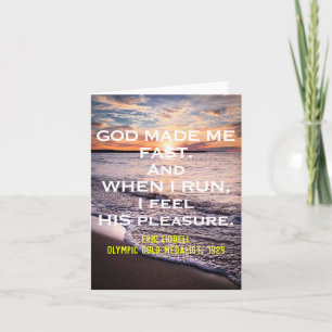 Cartão de Saudação de Cotação Eric Liddell