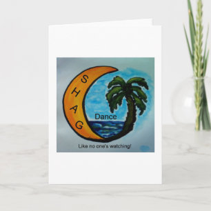 Cartão de Saudação de Dança SHAG