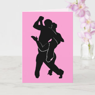 Cartão de Saudação de Dançarinos de Tango Personal
