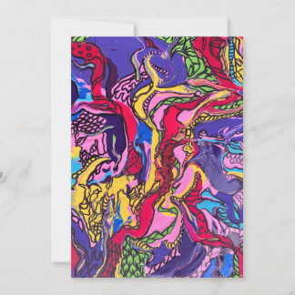 Cartão de saudação de Design da "Febre Selva"