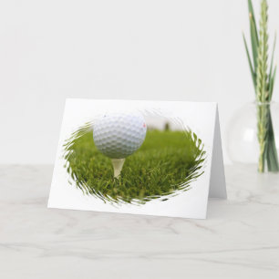 Cartão de saudação de Design de Golf Tee