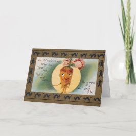 Cartão de Saudação de Dia das Bruxas do Destino Vi