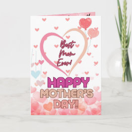 Cartão de Saudação de dia de as mães com Cotação