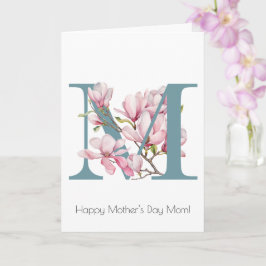 Cartão de Saudação de Dia de as mães Magnolia