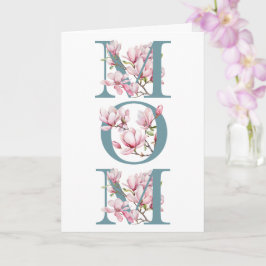 Cartão de Saudação de Dia de as mães Magnolia