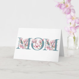 Cartão de Saudação de Dia de as mães Magnolia