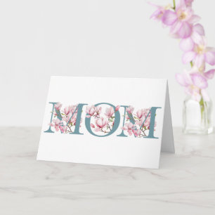 Cartão de Saudação de Dia de as mães Magnolia