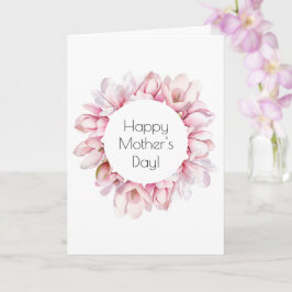 Cartão de Saudação de Dia de as mães Magnolia