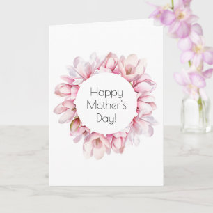 Cartão de Saudação de Dia de as mães Magnolia