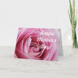 Cartão de Saudação de Dia de as mães Rosa Rosa Ros