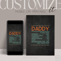 Cartão de saudação de dia de os pais % dobrado per