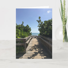 Cartão de saudação de dia de praia