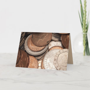 Cartão de saudação de dinheiro