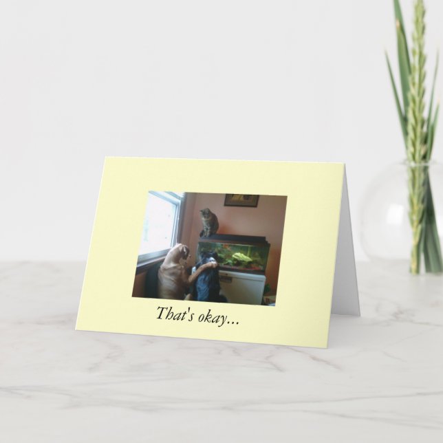 Cartão de saudação de encorajamento (Frente)