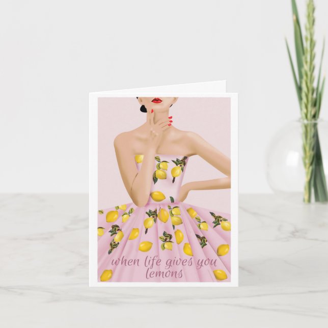 Cartão de saudação de encorajamento (Frente)