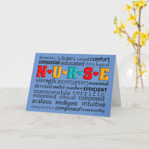 Cartão de Saudação de Enfermeiro