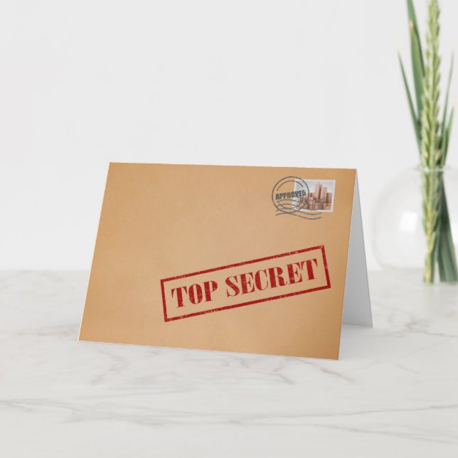Cartão de Saudação de Envelope Secreto (Frente)