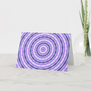 Cartão de saudação de espiral roxa