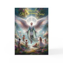 Cartão de Saudação de Espírito de Natal Dobrado