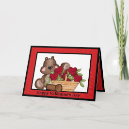 Cartão de Saudação de Esquilo dia de os namorados