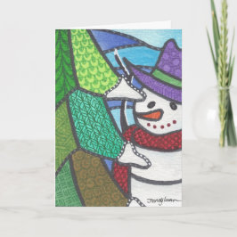 Cartão de saudação de estação