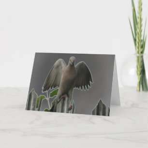 Cartão de Saudação de Fallen Angel Dove