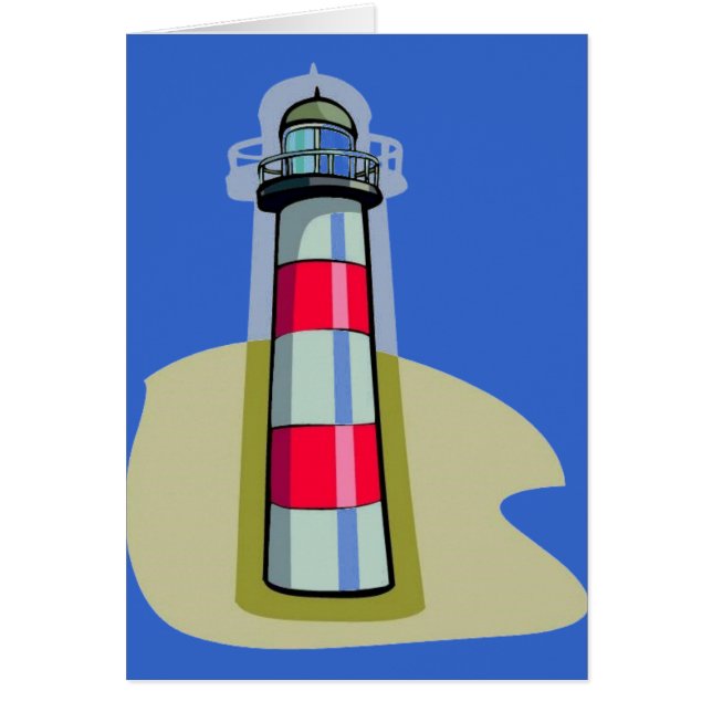 Cartão de saudação de farol (Frente)