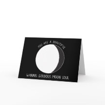 Cartão de Saudação de Fase Gibbus