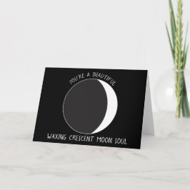 Cartão de Saudação de Fase MOON Crescente