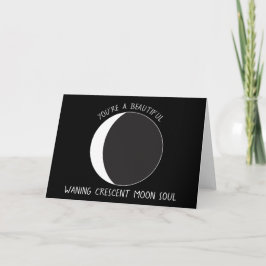 Cartão de Saudação de Fase MOON Crescente Desenho