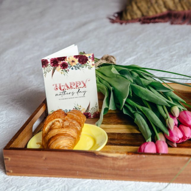 Cartão de Saudação de Feliz dia de as mães Floral  (Criador carregado)