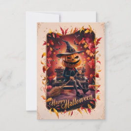 Cartão de Saudação de Feliz Halloween Clássico #4