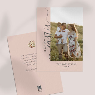 Cartão de saudação de Felz pascoa minimalista mode