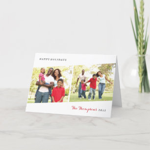 Cartão de Saudação de Feriado de Diptych - Berry