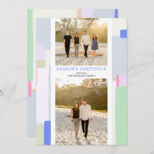 Cartão de Saudação de Feriado de Natal de Arte Col