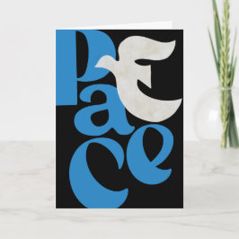 Cartão de Saudação de Feriado de PEACE Dove