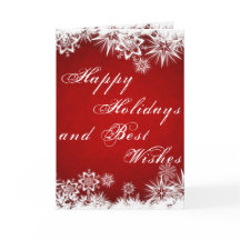 Cartão de saudação de feriados felizes