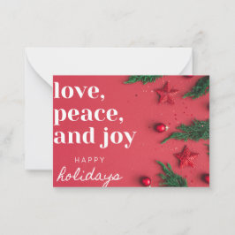 Cartão de saudação de feriados felizes