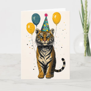 Cartão de saudação de Festa de aniversário majesto
