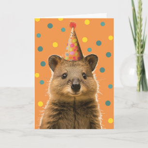 Cartão de saudação de Festa de aniversário Quokka