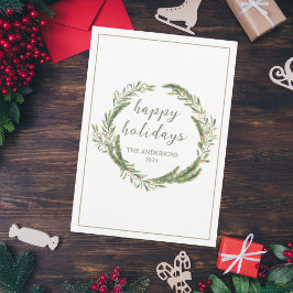 Cartão de saudação de festas de Natal